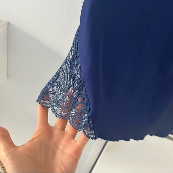 COSABELLA Navy Slip Night Negligee sz L - Picture 5 of 11